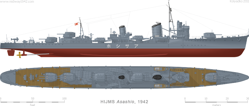 IJN Destroyer DD-76 "Asashio" IJN Destroyer DD-76 "Asashio"
